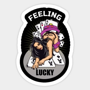 Feeling lucky Sticker